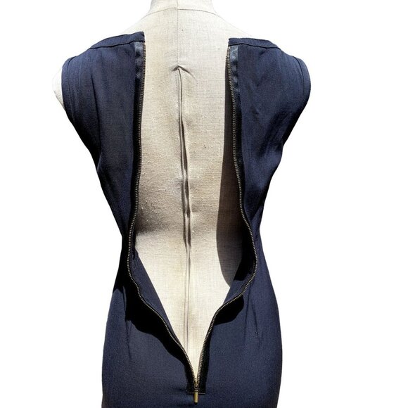 Theory Wool Jumper Dress Midnight Blue Black Size 2 - Picture 6 of 11